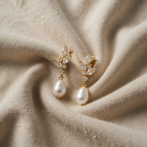 Pearl Leaf Cluster Dråbeøreringe