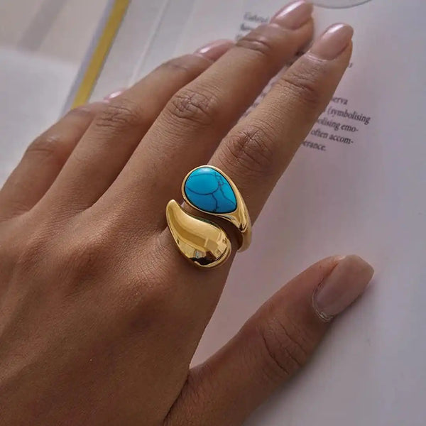 Justerbar Guldturkis Tårestensring