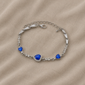 Krystalhjerte Armbånd