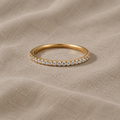 Luxe Zirconia Minimal Guldring
