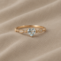 Tidløs Hjerteformet Minimalistisk Ring