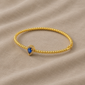 Krystal Zirconia Guldfarvet Cuff Armbånd