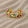 Sophisticated Floral Cuff Bracelet
