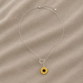 Radiant Heart Sunflower Necklace