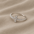 Klassisk Kors Design Belagt Ring