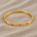 Celestial Zirconia Guldfarvet Armbånd
