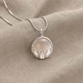 Moonstone Antler Pendant Necklace