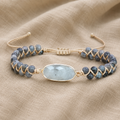 Elegant Natural Stone Charm Beaded Bracelet