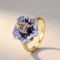 ANEL GOLD BLUE BLOSSOM