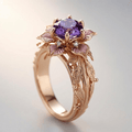GULD LILLA FLORA RING