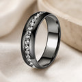 Ringe med Cubic Zirkonia og Inlæg