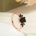 Marquise ring med sort onyx