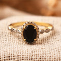 Luksuriøs Onyx Guldring