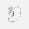 Justerbar ring i 925 sterlingsølv – Hånd- og poteaftryksdesign