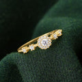 VINTAGE GULD HALO RING
