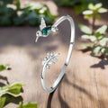 Justerbar kolibri-ring med rhinstensdiamant