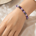 Charm-armbånd med Ametyst og Agat