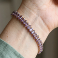 Ametyst Marquise Tennis Armbånd | Guld