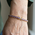 Ametyst Tennis Armbånd | Guld