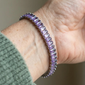Ametyst Vertéa Tennis Armbånd | Hvidguld