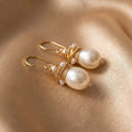 Golden Thread Pearl Vintage-øreringe