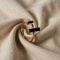 Minimalist Obsidian Timeless Ring