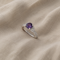 Amelys Bregne Ring | Hvidguld