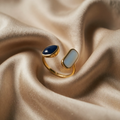 Bohemian Blue Gemstone Adjustable Ring