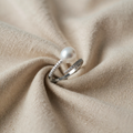 Pearl Cuff Wrap Open Ring