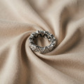 White Gold Triangular Zirconia Ring