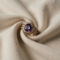 GOLD AMETHYST RING