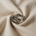 Paw & Heart Adjustable Twist Ring – Stainless Steel