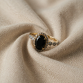 Luksuriøs Onyx Guldring