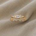 Mila Golden Rings Set