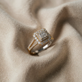 Square Shape Zirconia Wedding Ring