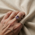 Odelia Violet Lumina Ring | Rosaguld