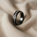 Ringe med Cubic Zirkonia og Inlæg