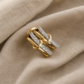 Conjunto de Anéis de Zircónia Entrelaçados