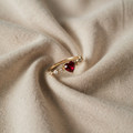 Heartstone Marquise Accent Band Ring