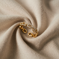 Verona Link Chain Adjustable Ring