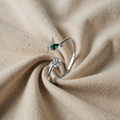 Justerbar kolibri-ring med rhinstensdiamant