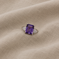 Trinity Ametystring | Hvidguld