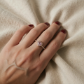 Pink Heart Cubic Zirconia Ring