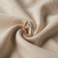 Hvidguldfarvet Luksus Zirkon Indlagt Ring