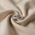 Hvidguldfarvet Zirkonia Stjernehimmel Ring