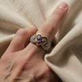 Violetheart Guld & Sølvring | Blandet Guld