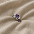 Violetis krone ringsæt | Hvidguld