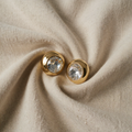 Timeless Gold Round Zirconia Earrings