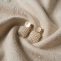 Beaded Pearl Cluster Drops
