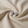 Pearl Drop Statement Stud Earrings